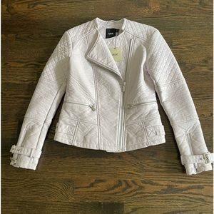 ASOS LIGHT PURPLE LEATHER JACKET